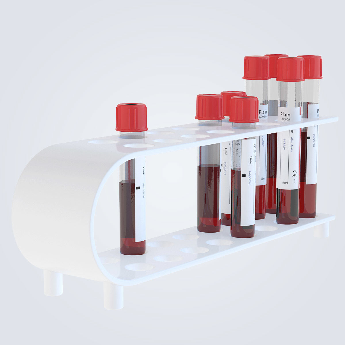 Labolatory Test Tubes 3D model_10