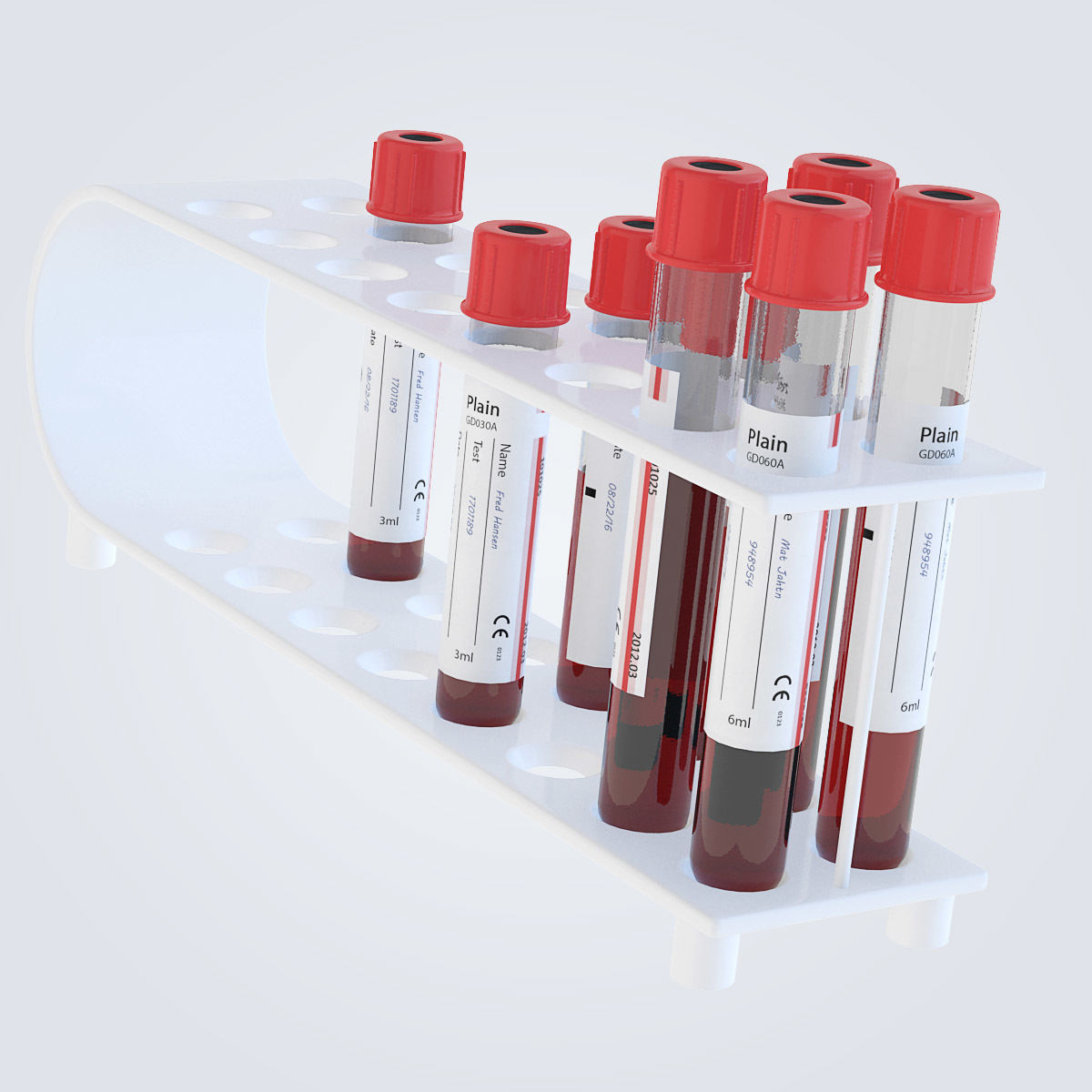 Labolatory Test Tubes 3D model_9