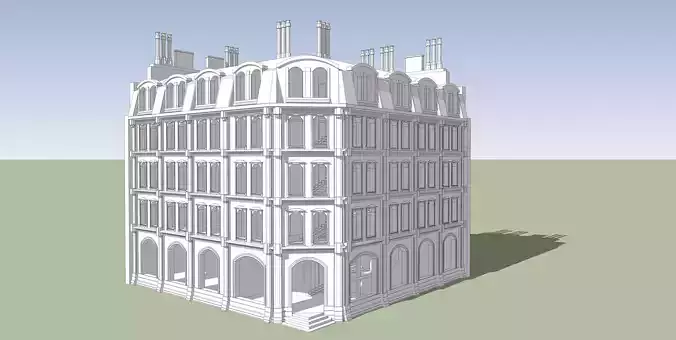 House-10 building with windows and balconies