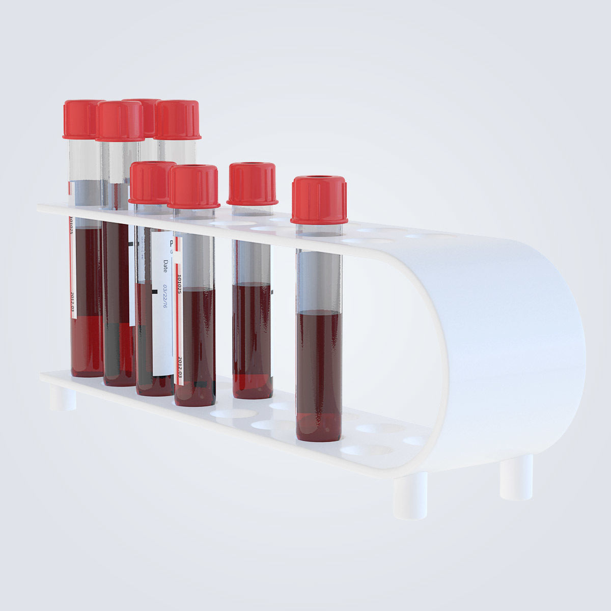 Test Tubes Set 3D model_7
