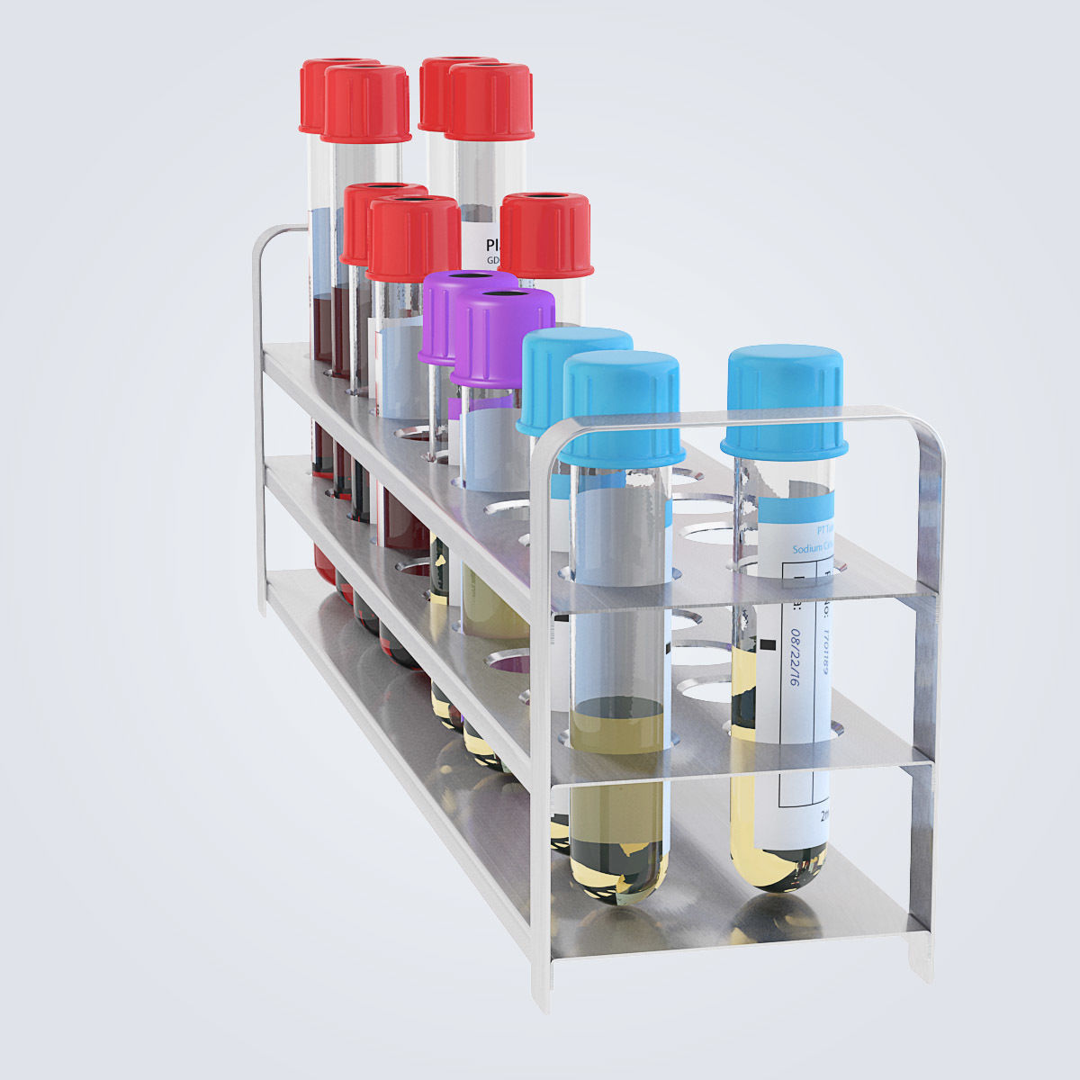 Test Tubes Set 3D model_21