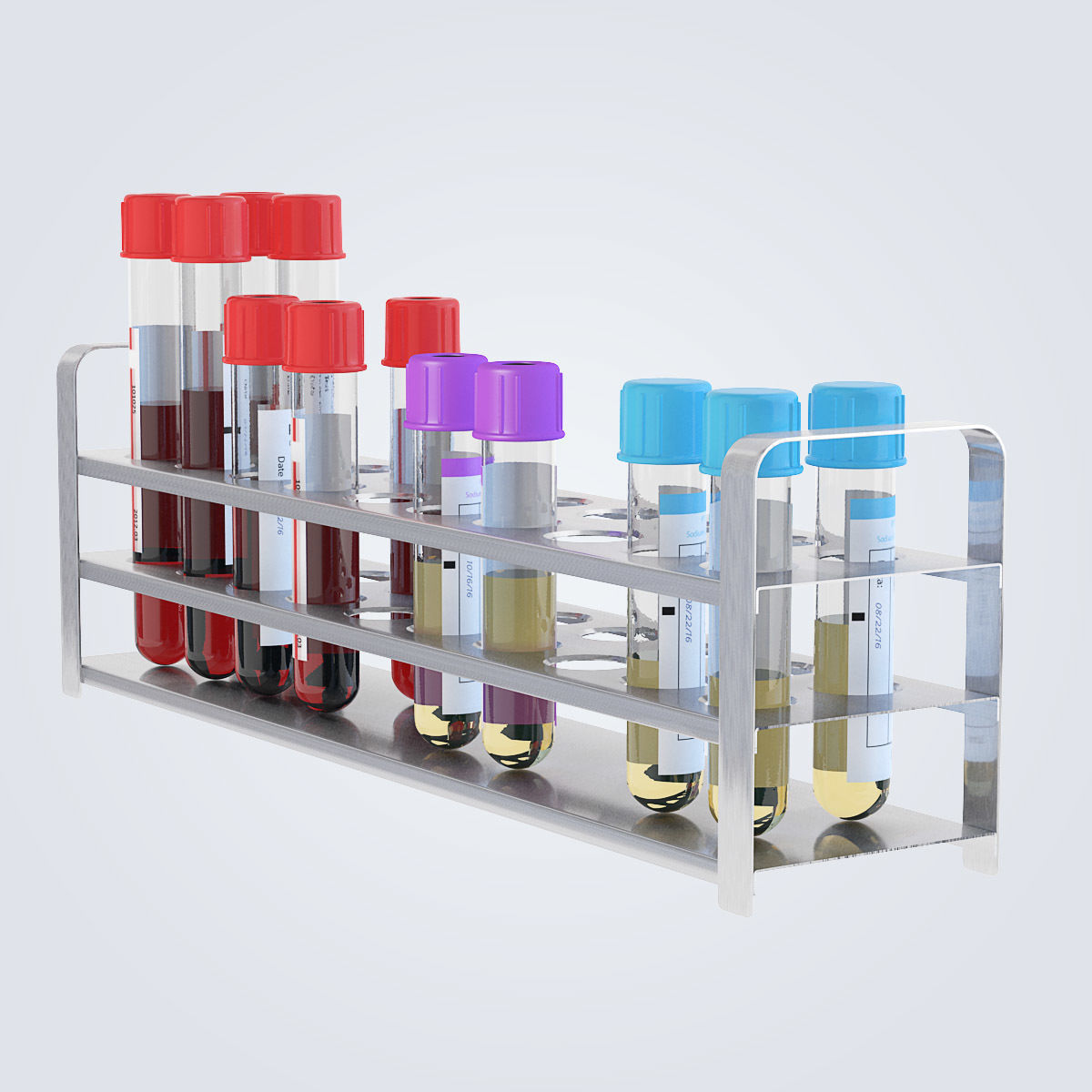 Test Tubes Set 3D model_17
