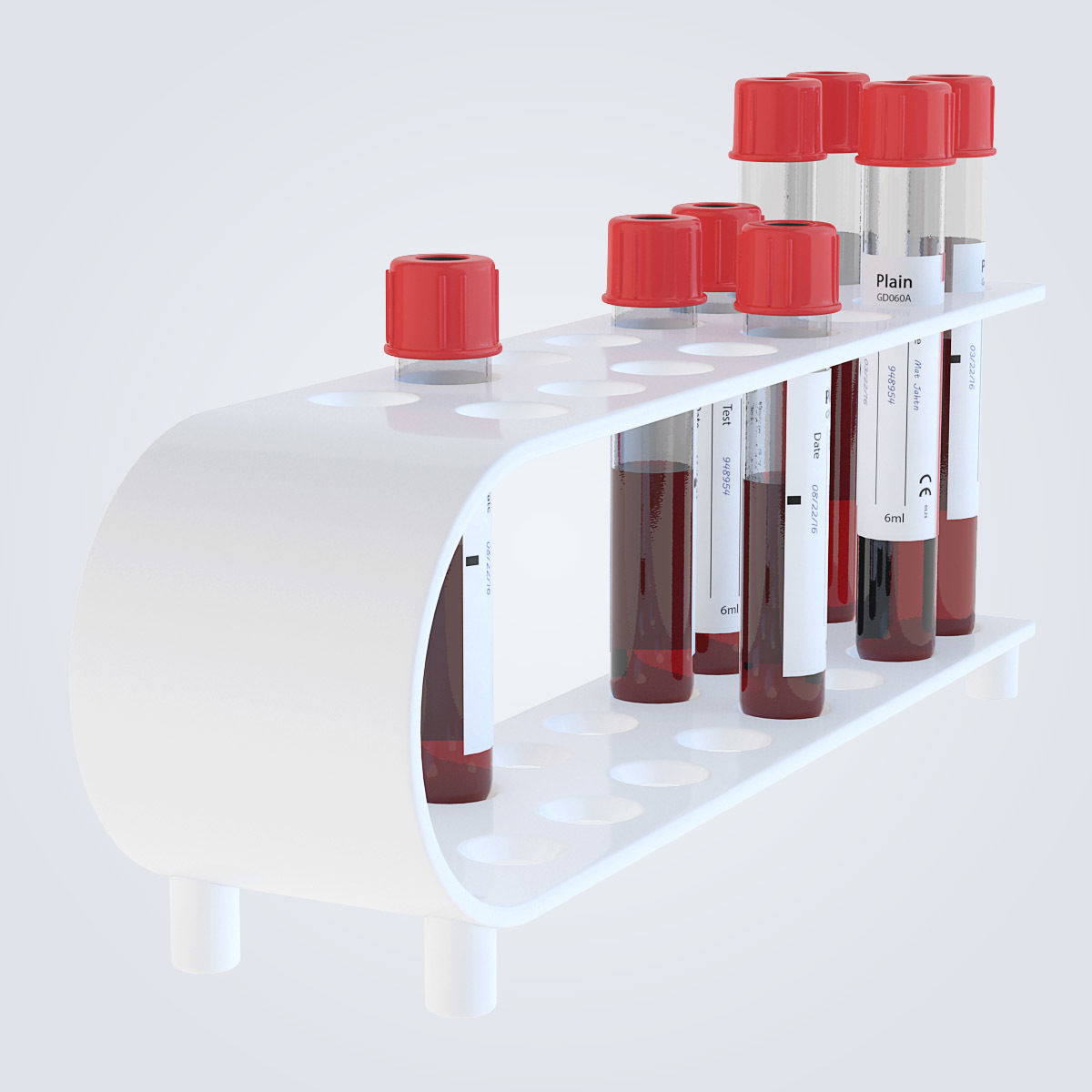 Test Tubes Set 3D model_11