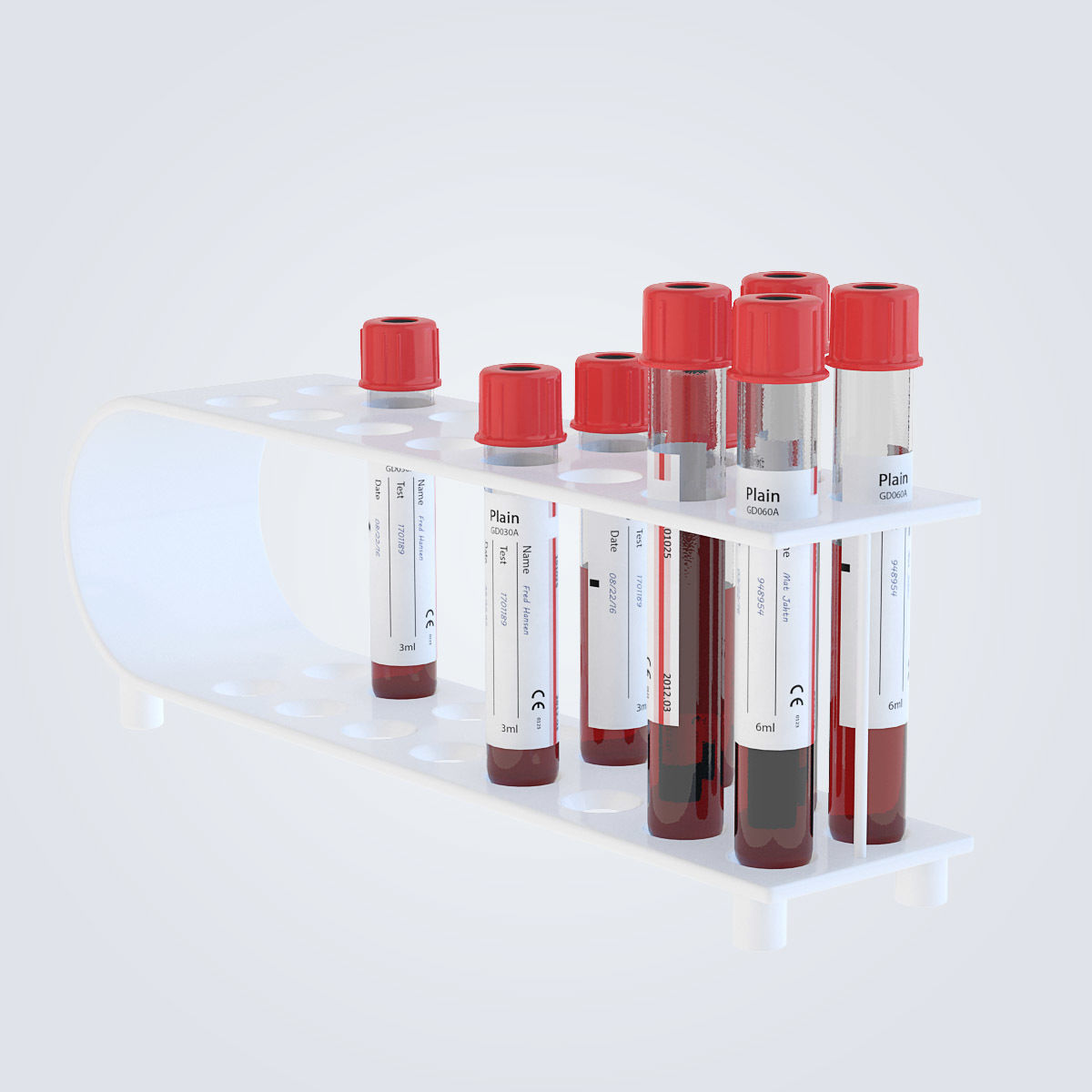 Test Tubes Set 3D model_6