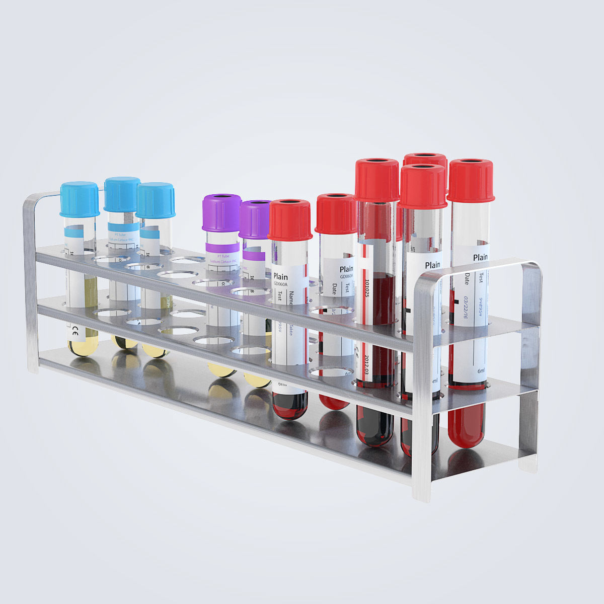 Test Tubes Set 3D model_14
