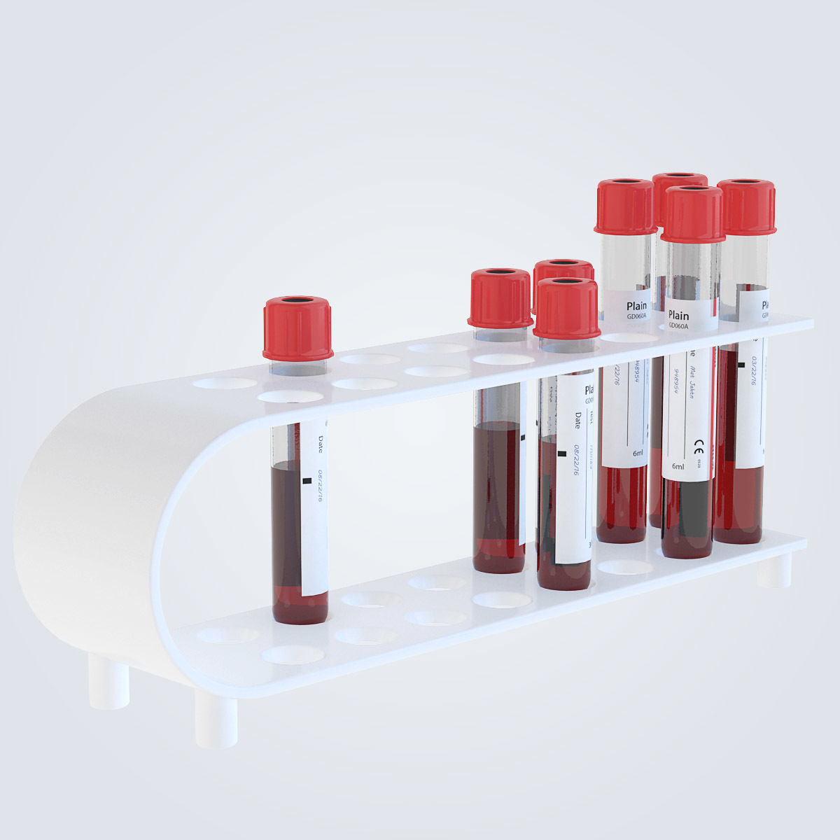 Test Tubes Set 3D model_5