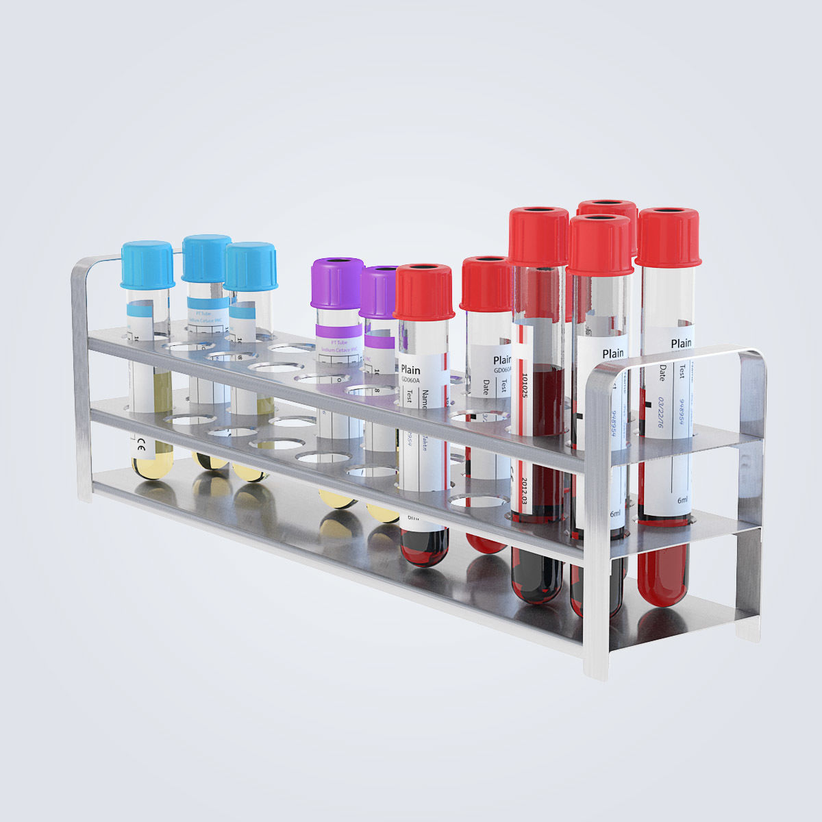 Test Tubes Set 3D model_16