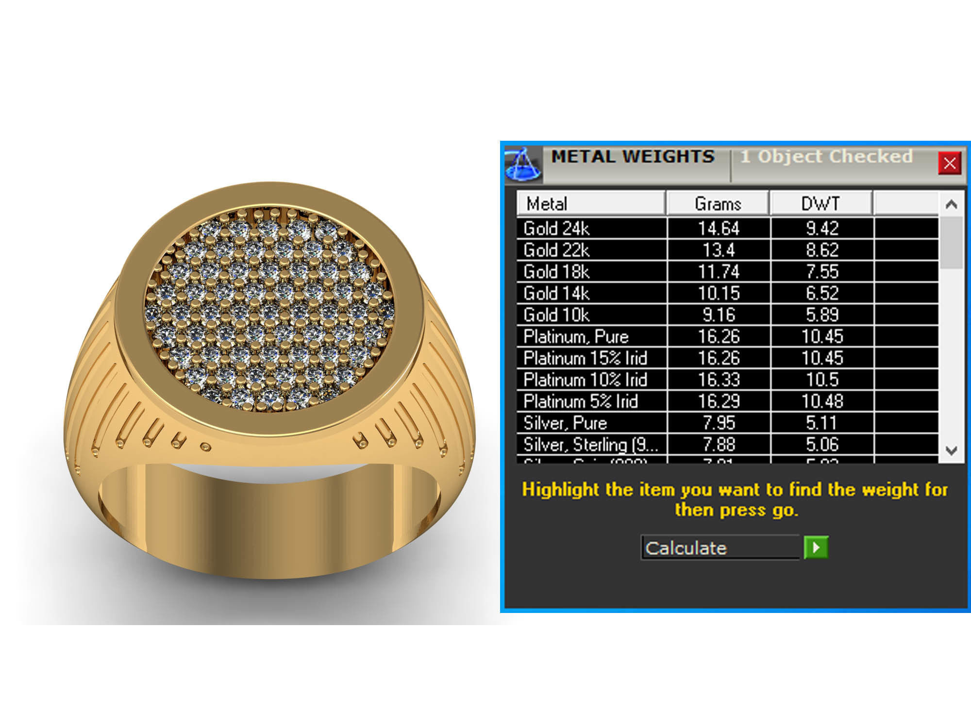  ELEGANT ROUND GENTS RING 3D print model_3
