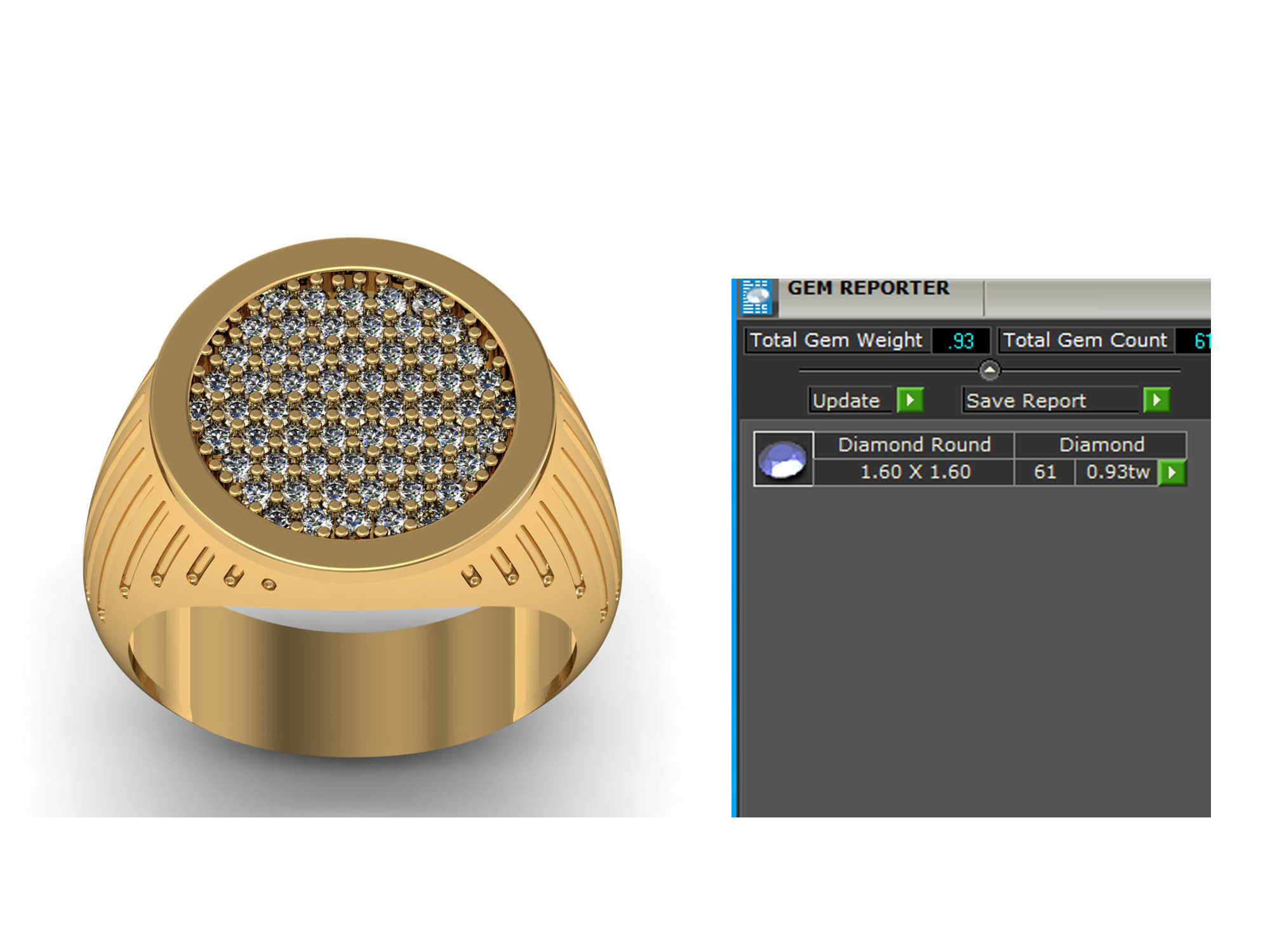  ELEGANT ROUND GENTS RING 3D print model_4