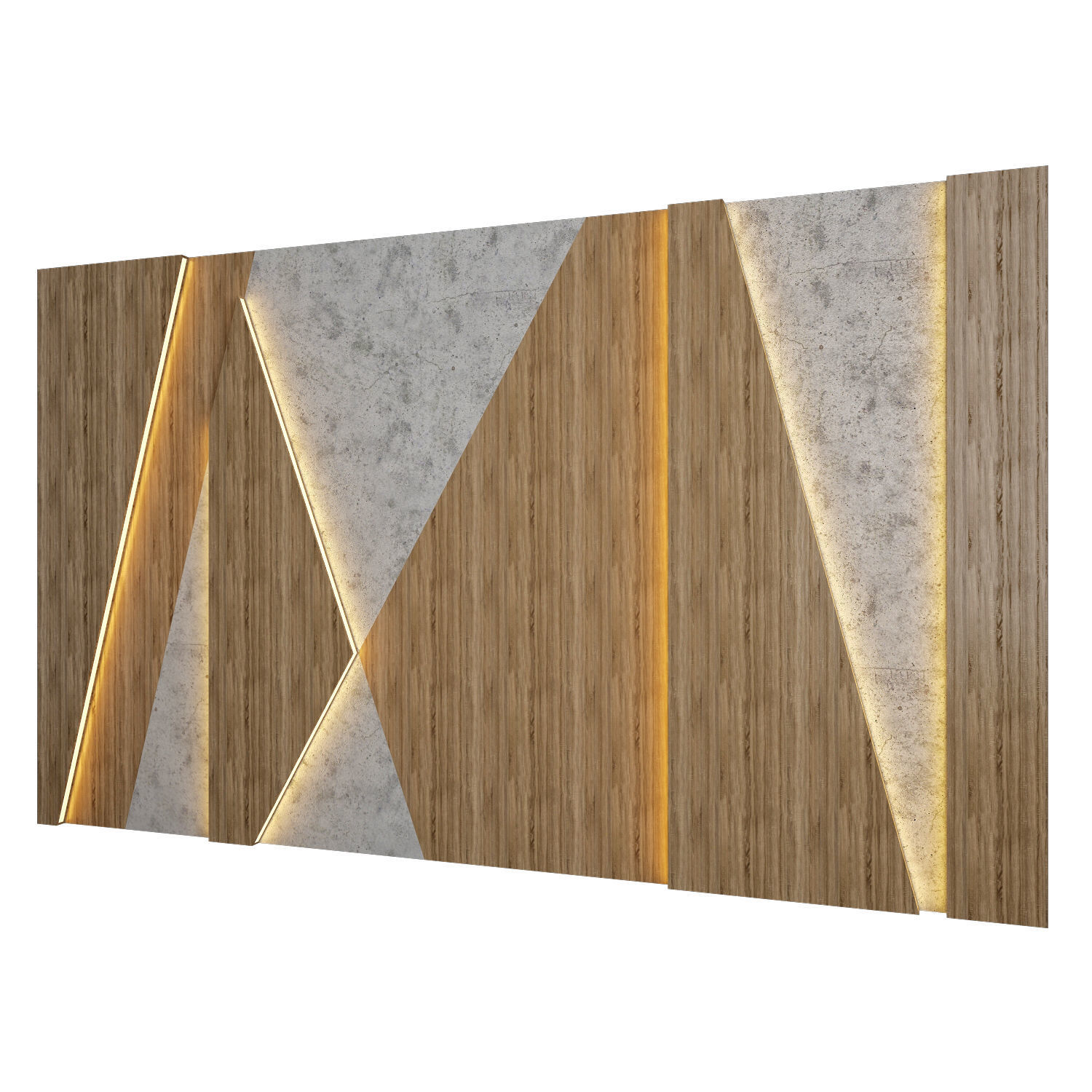 Wall Panel 45 3D model_1