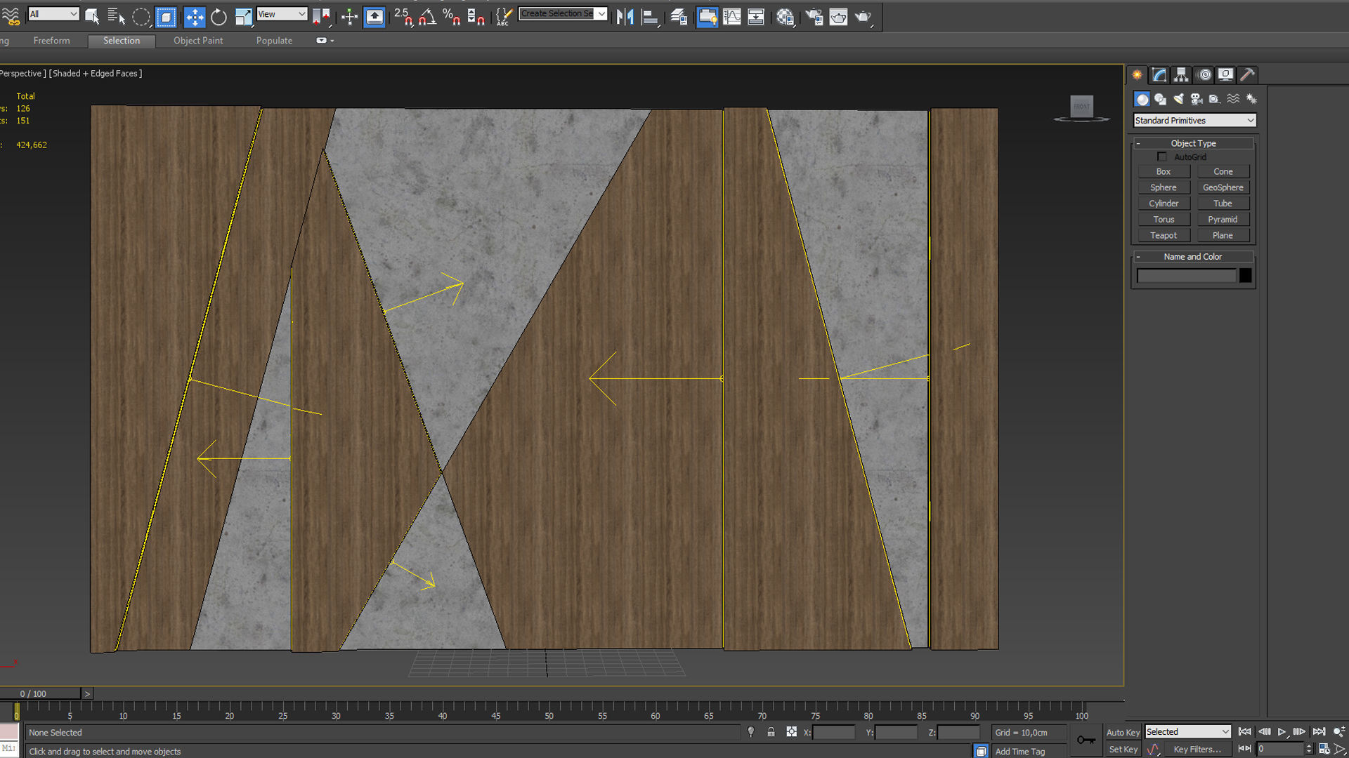 Wall Panel 45 3D model_7