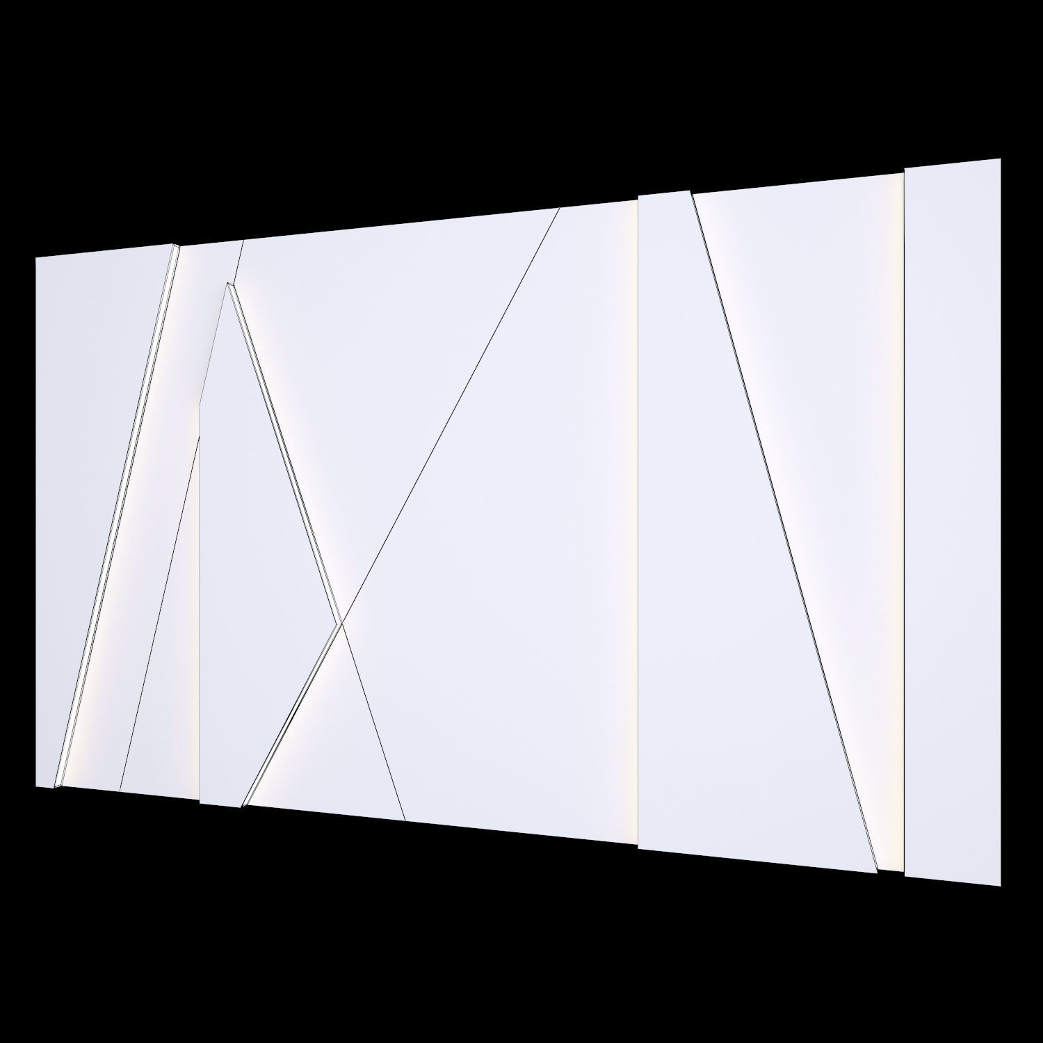 Wall Panel 45 3D model_2