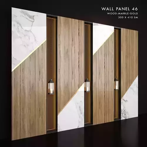 Wall Panel 46 3D model