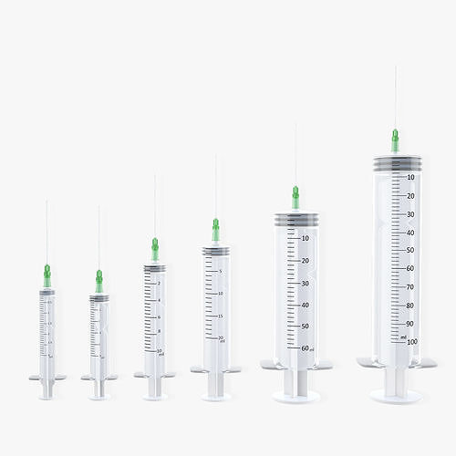 Disposable Syringe Set 3D model
