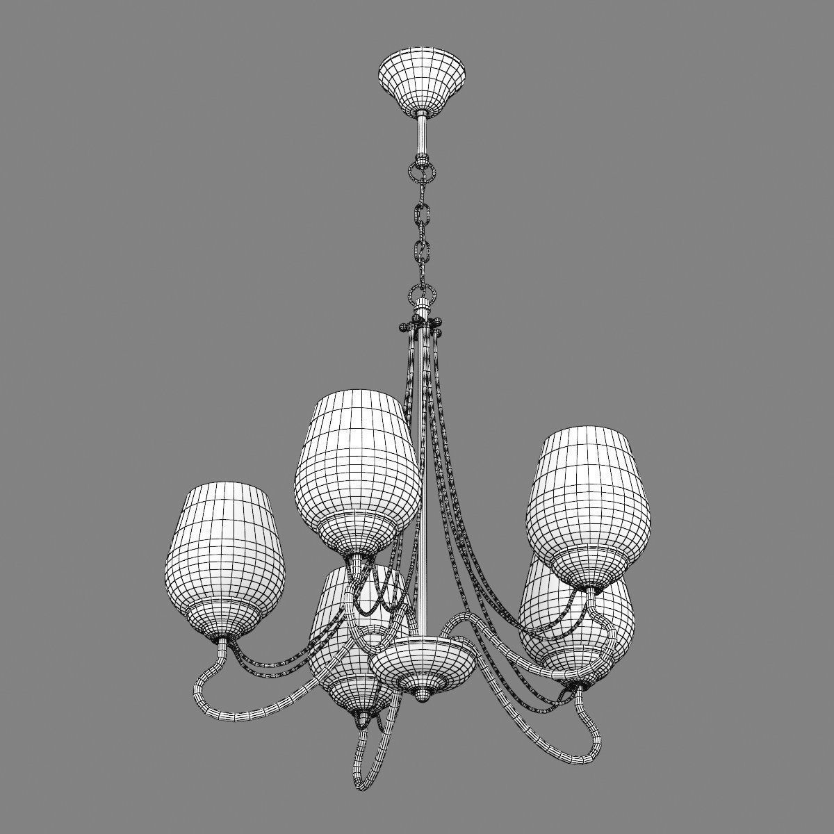 734057 Bolla Lightstar Chandelier 3D model_7
