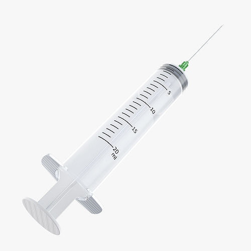 Syringe 20ml 3D model