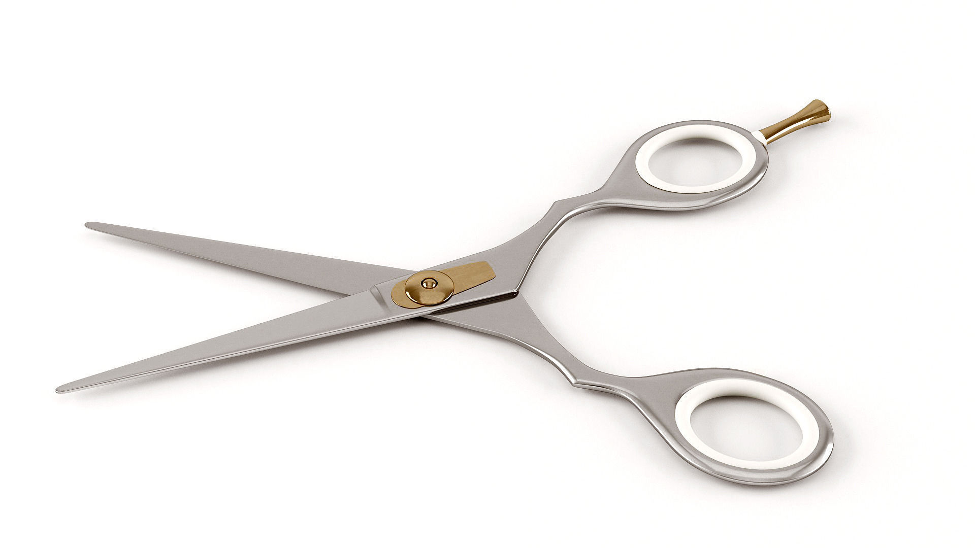 Scissors pair of 3D model_4