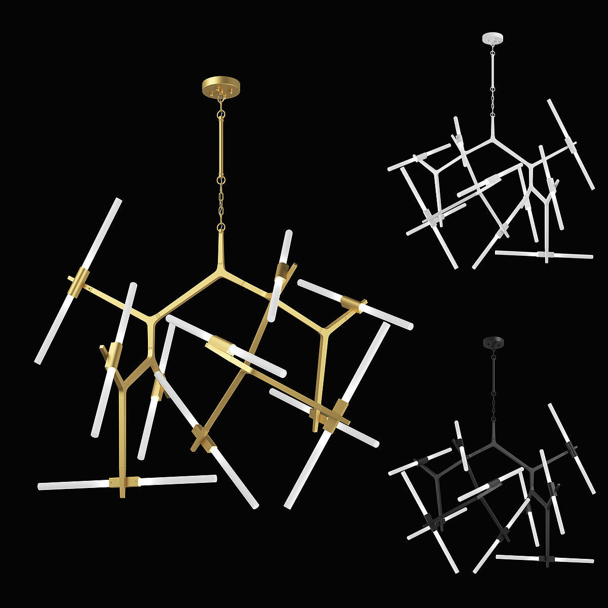 74220x Struttura Lightstar Chandelier 3D model_1