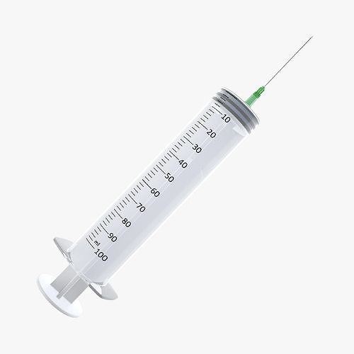 Syringe 100ml 3D model