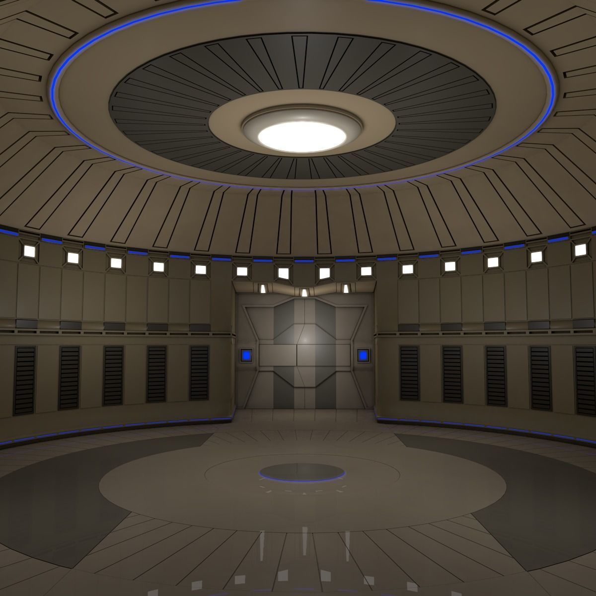 Sci Fi Room  3D model_1