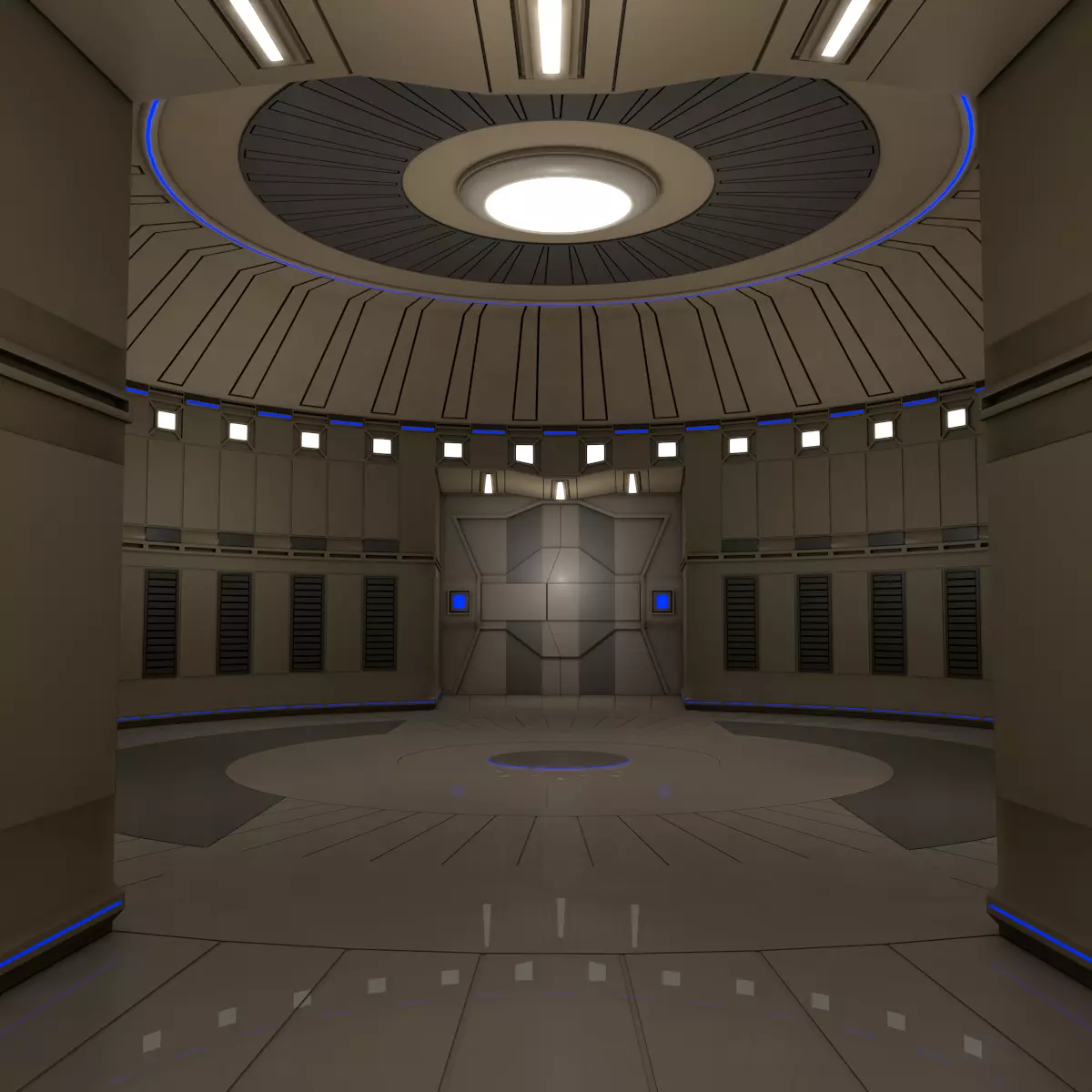 Sci Fi Room  3D model_0