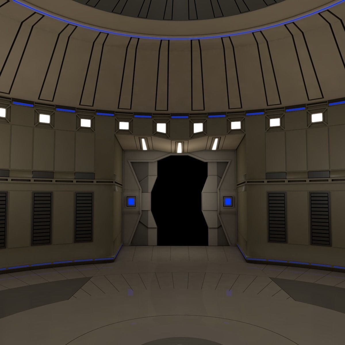 Sci Fi Room  3D model_5