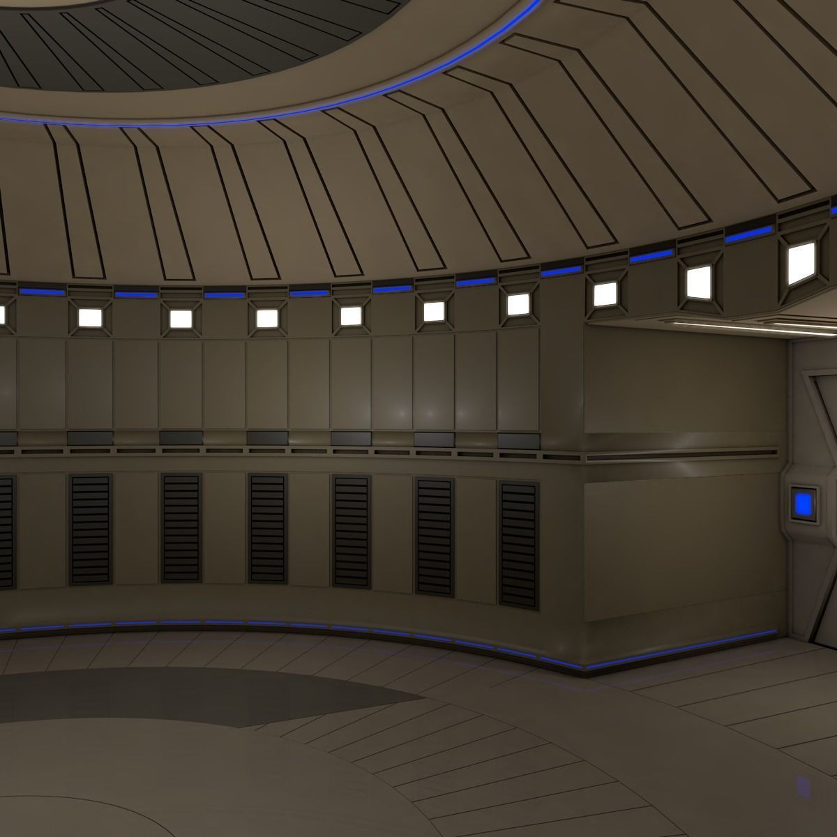 Sci Fi Room  3D model_2