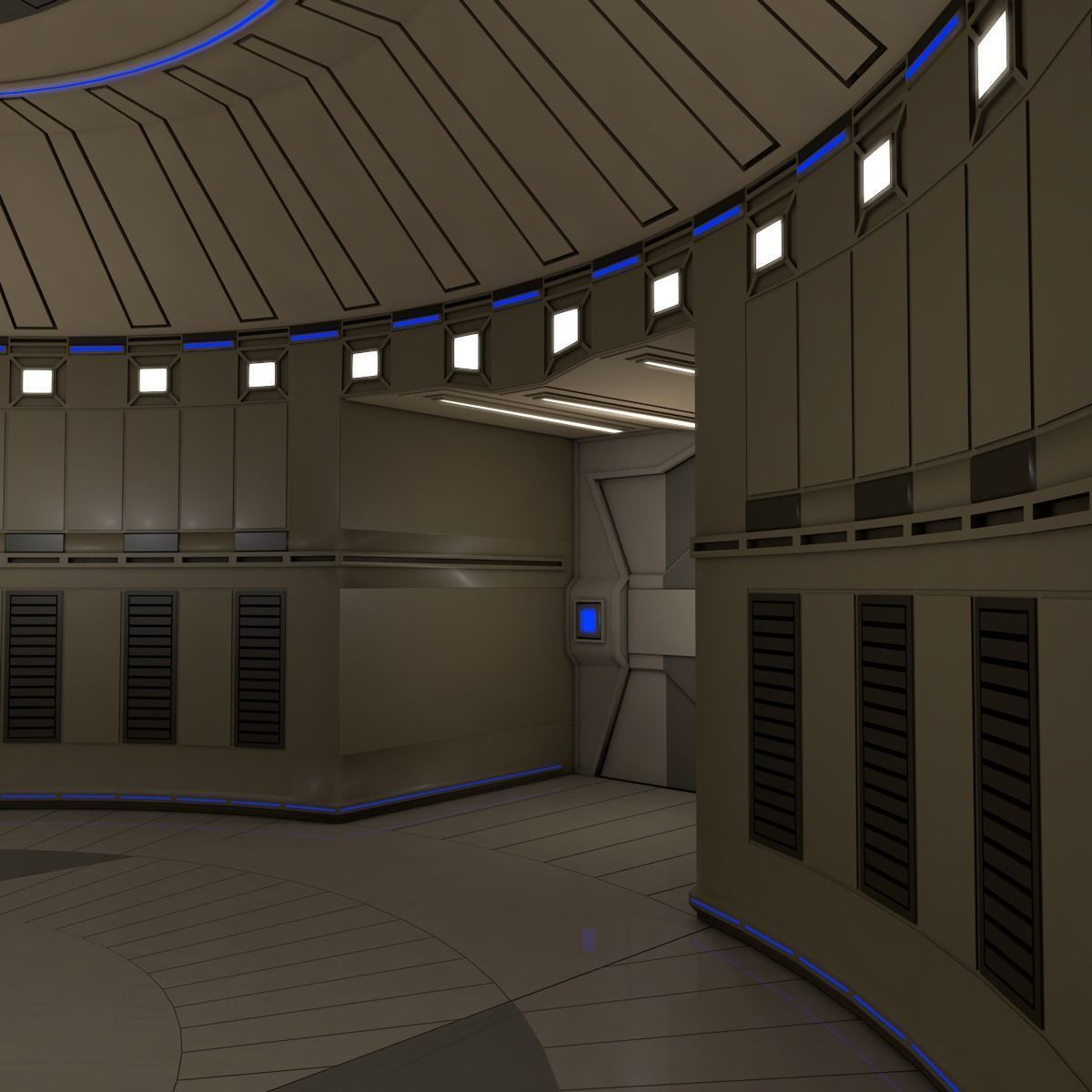 Sci Fi Room  3D model_3