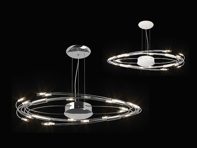 78434x Ovale Lightstar Chandelier 3D model