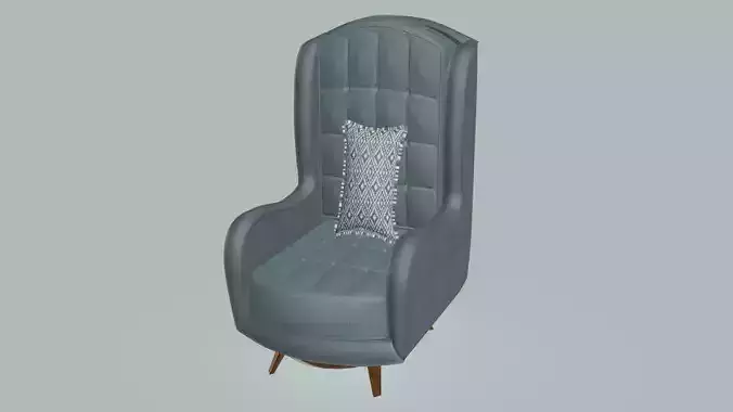 Smooth Chesterfield Armchair