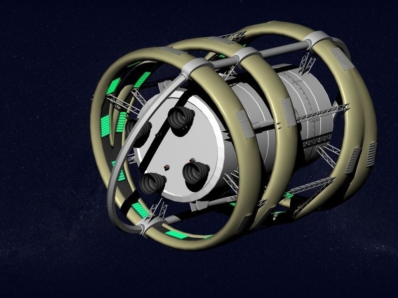 Starship Pegasus 3D model_3