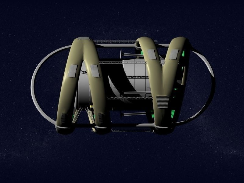 Starship Pegasus 3D model_2