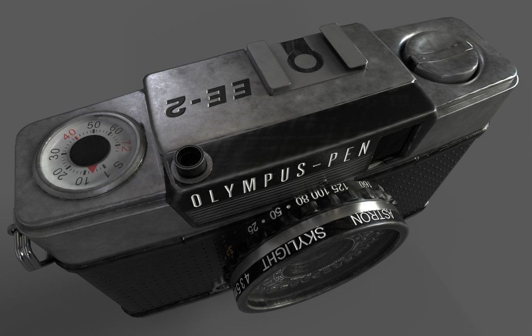 OLYMPUS - PEN EE2 Low-poly 3D model_5