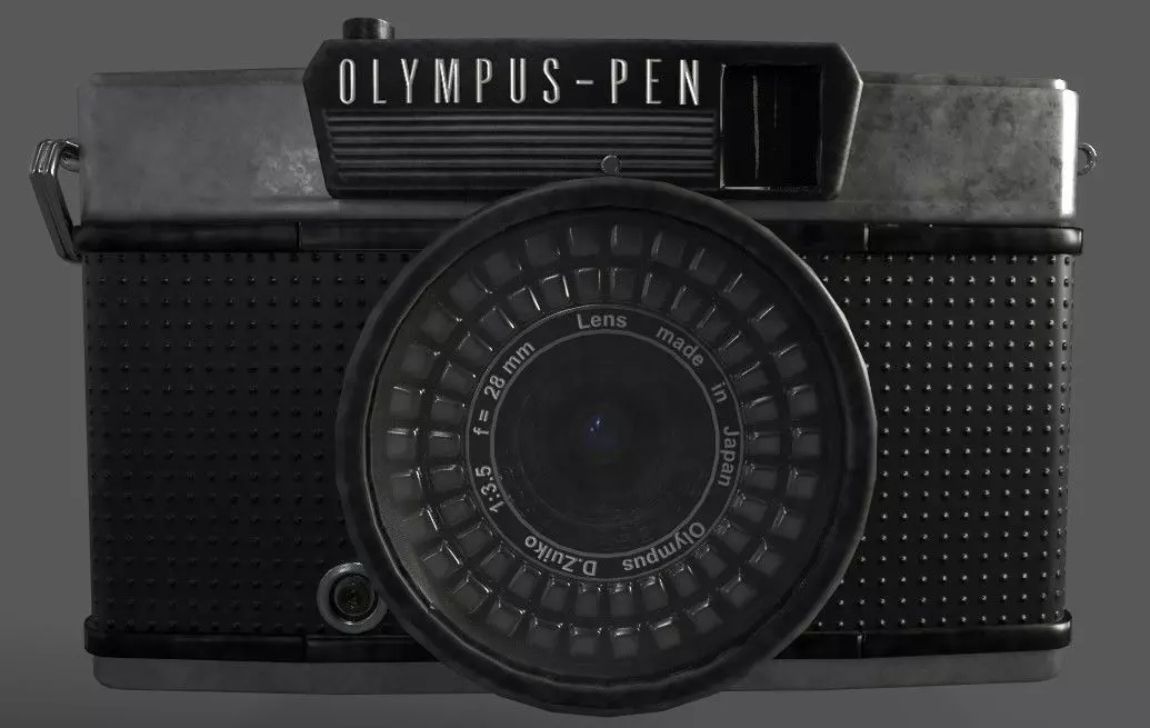 OLYMPUS - PEN EE2 Low-poly 3D model_0