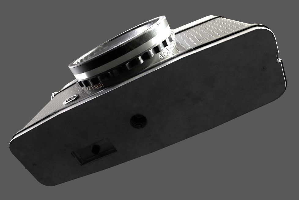 OLYMPUS - PEN EE2 Low-poly 3D model_9