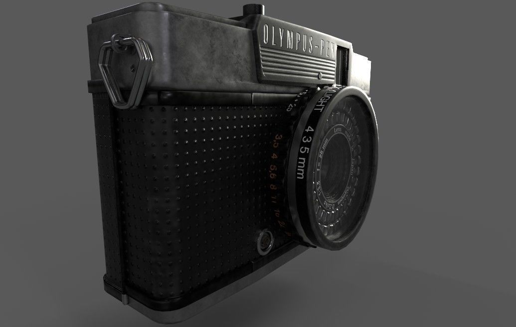 OLYMPUS - PEN EE2 Low-poly 3D model_3