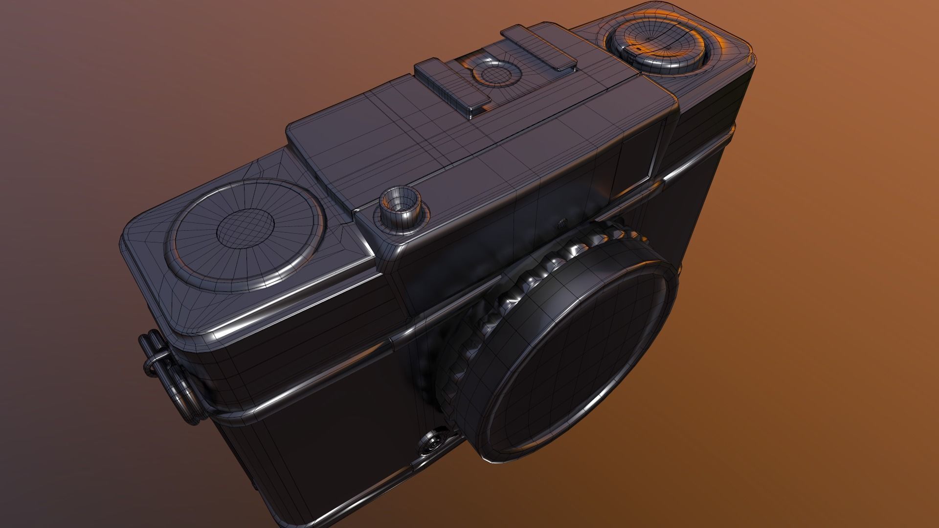 OLYMPUS - PEN EE2 Low-poly 3D model_6