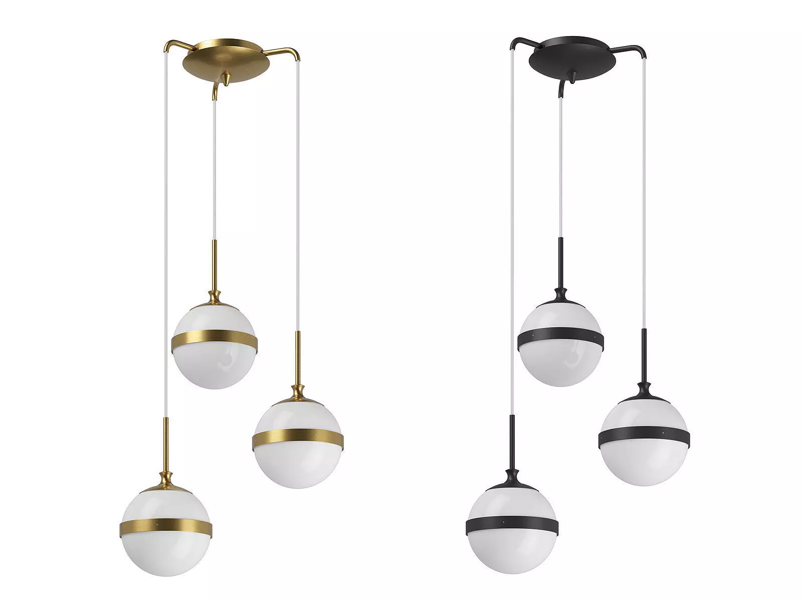 81313x Globo Lightstar Chandelier 3D model_0