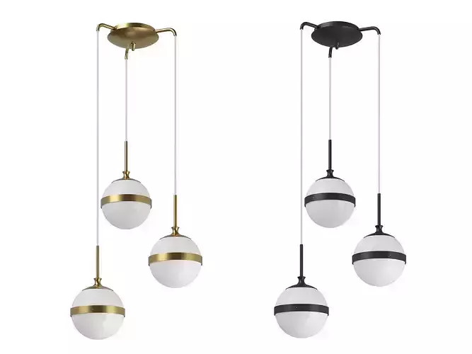 81313x Globo Lightstar Chandelier 3D model