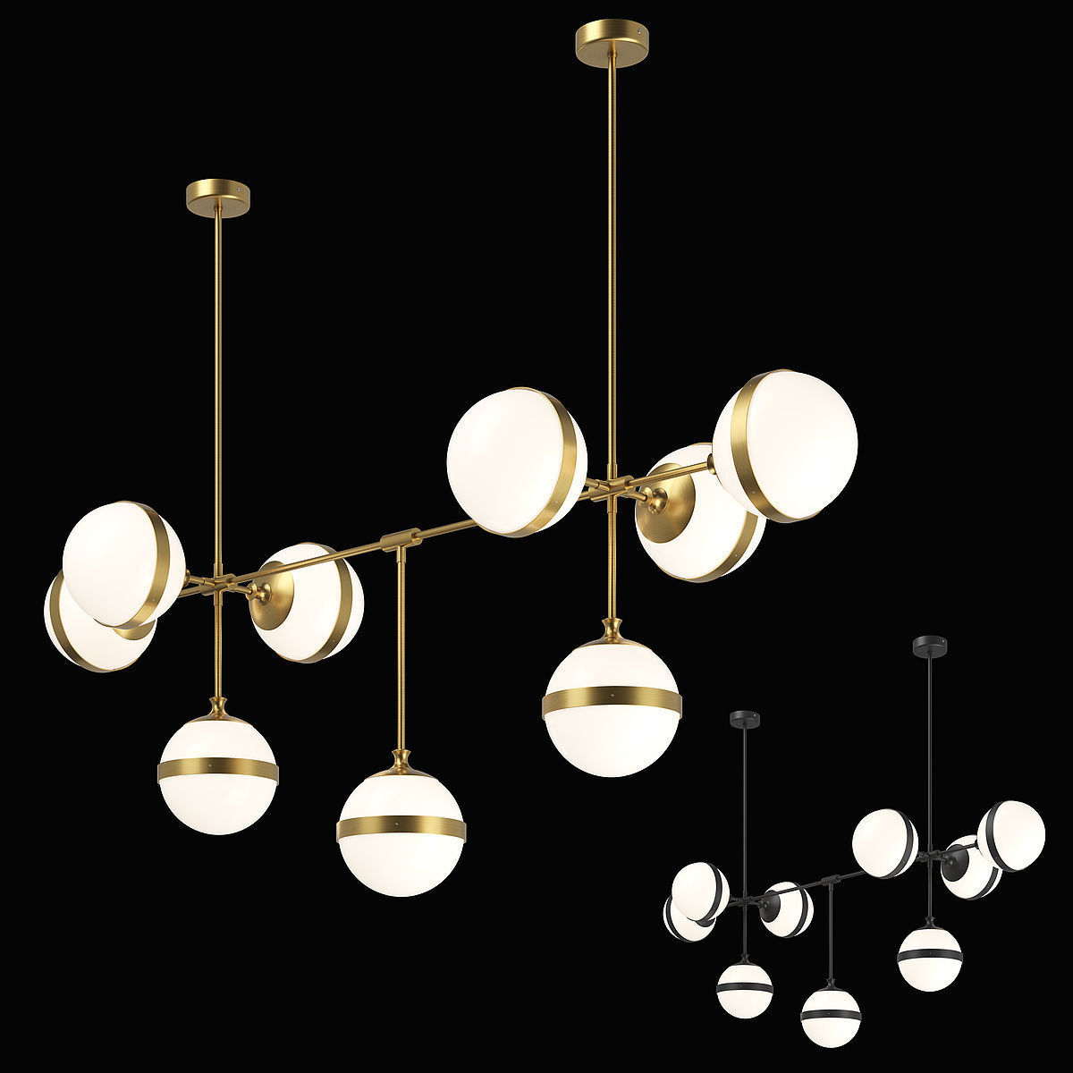 81319x Globo Lightstar Chandelier 3D model_1