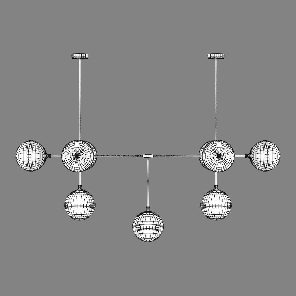 81319x Globo Lightstar Chandelier 3D model_6