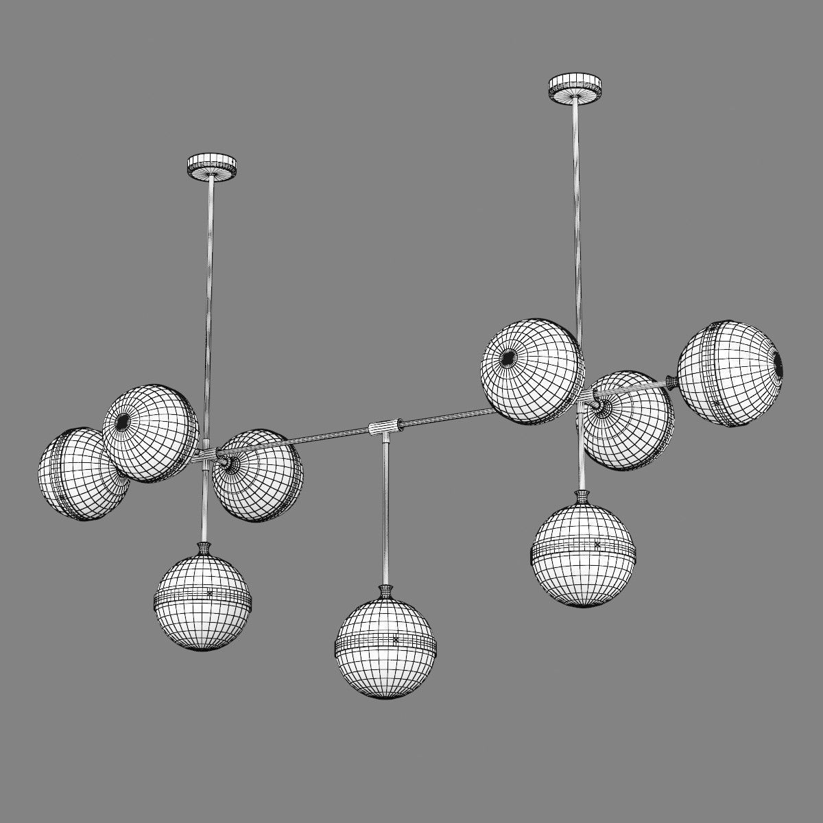 81319x Globo Lightstar Chandelier 3D model_7