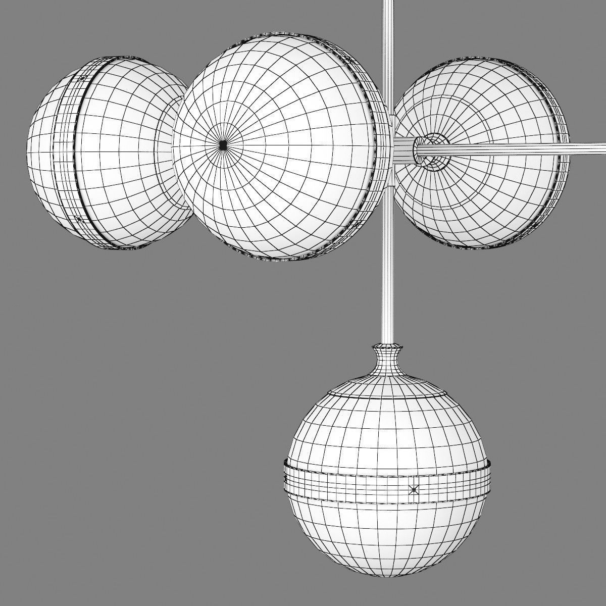 81319x Globo Lightstar Chandelier 3D model_8