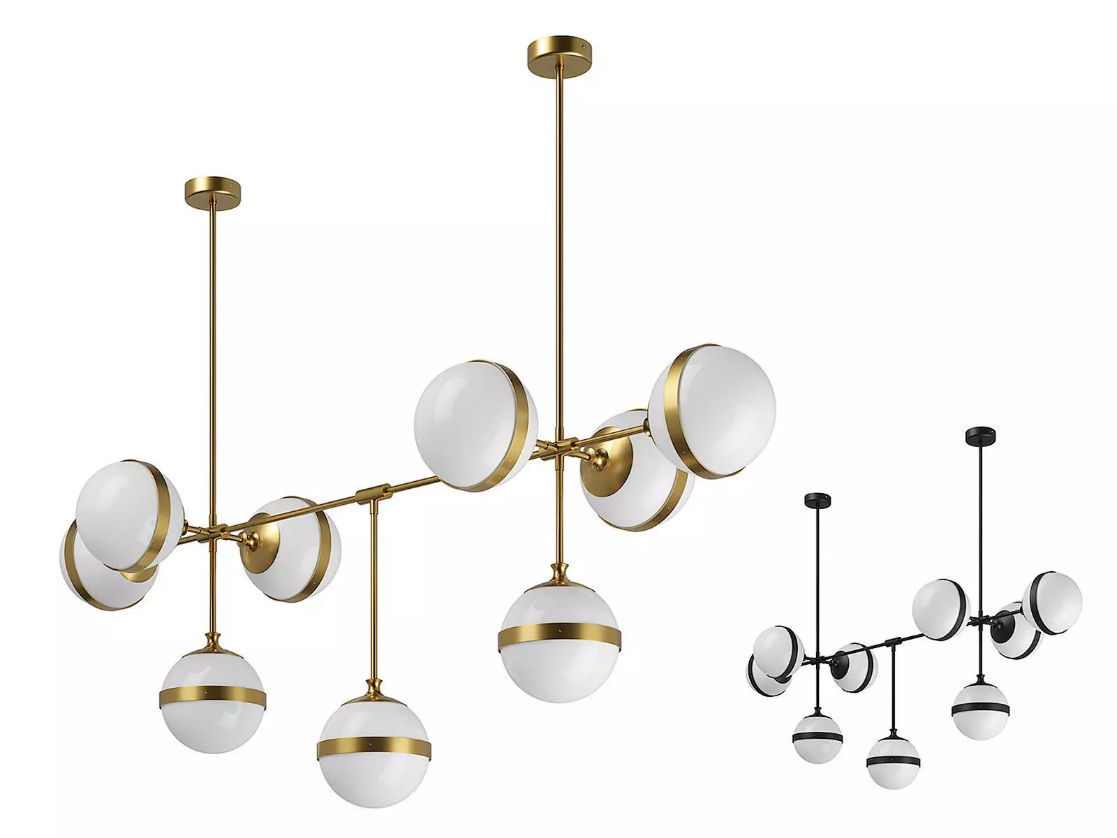 81319x Globo Lightstar Chandelier 3D model_0