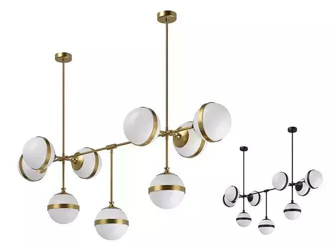 81319x Globo Lightstar Chandelier 3D model