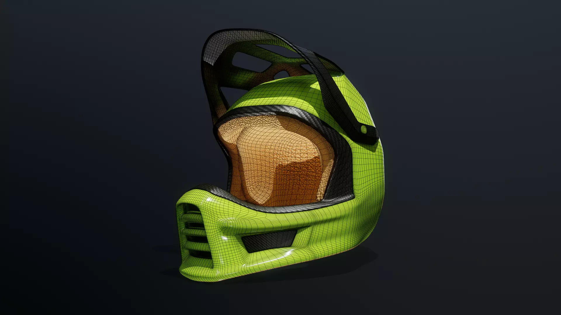 Mx Helmet Game Asset Free 3D model
