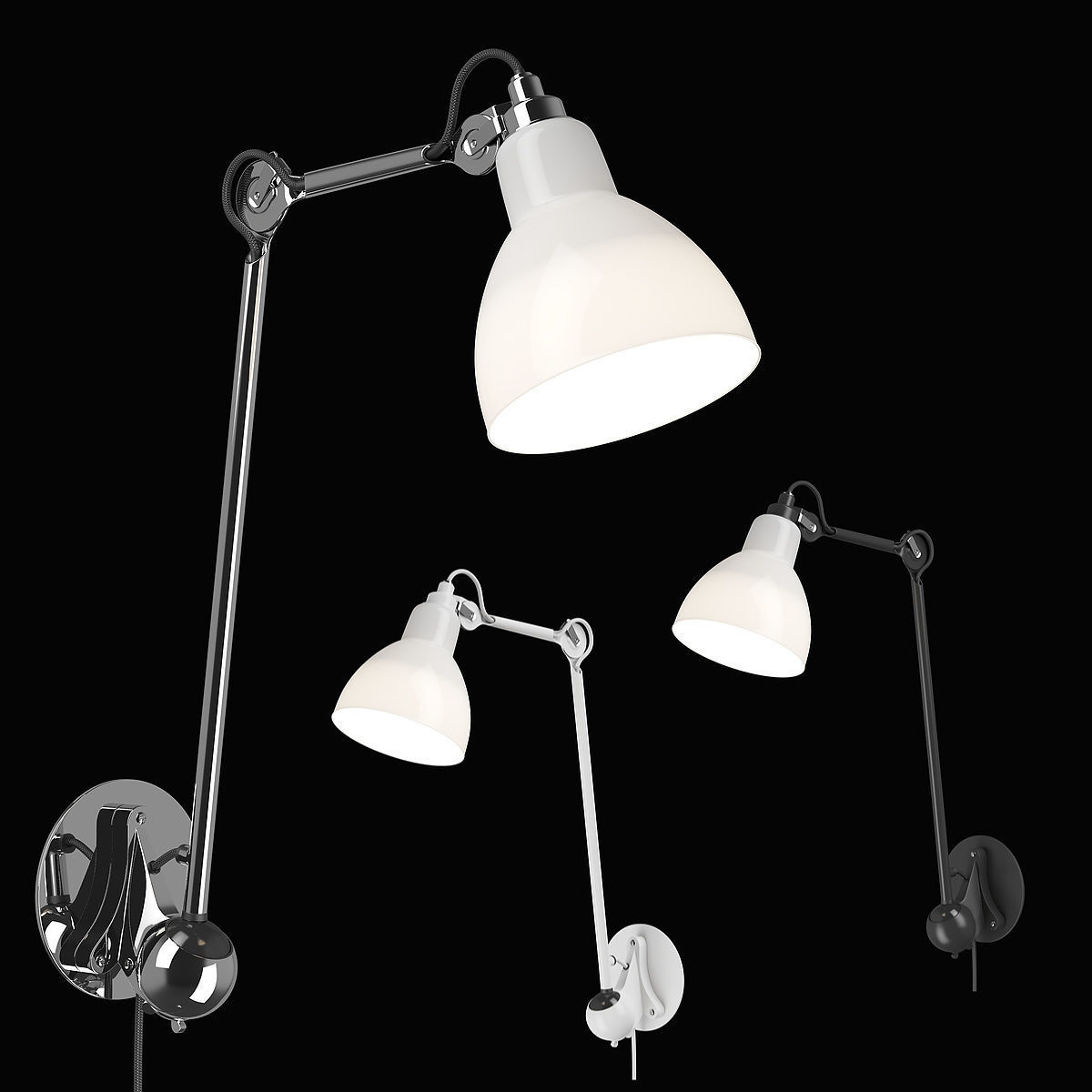 86561x Loft Lightstar Adjustable Sconce 3D model_1