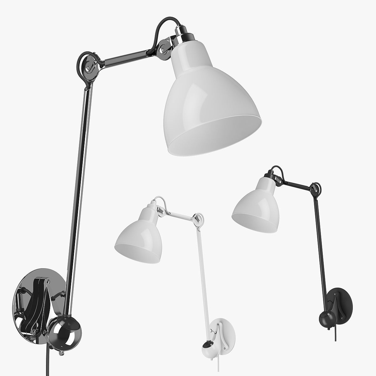 86561x Loft Lightstar Adjustable Sconce 3D model_17