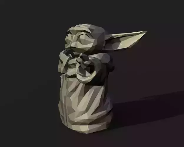 Baby Yoda Low Poly