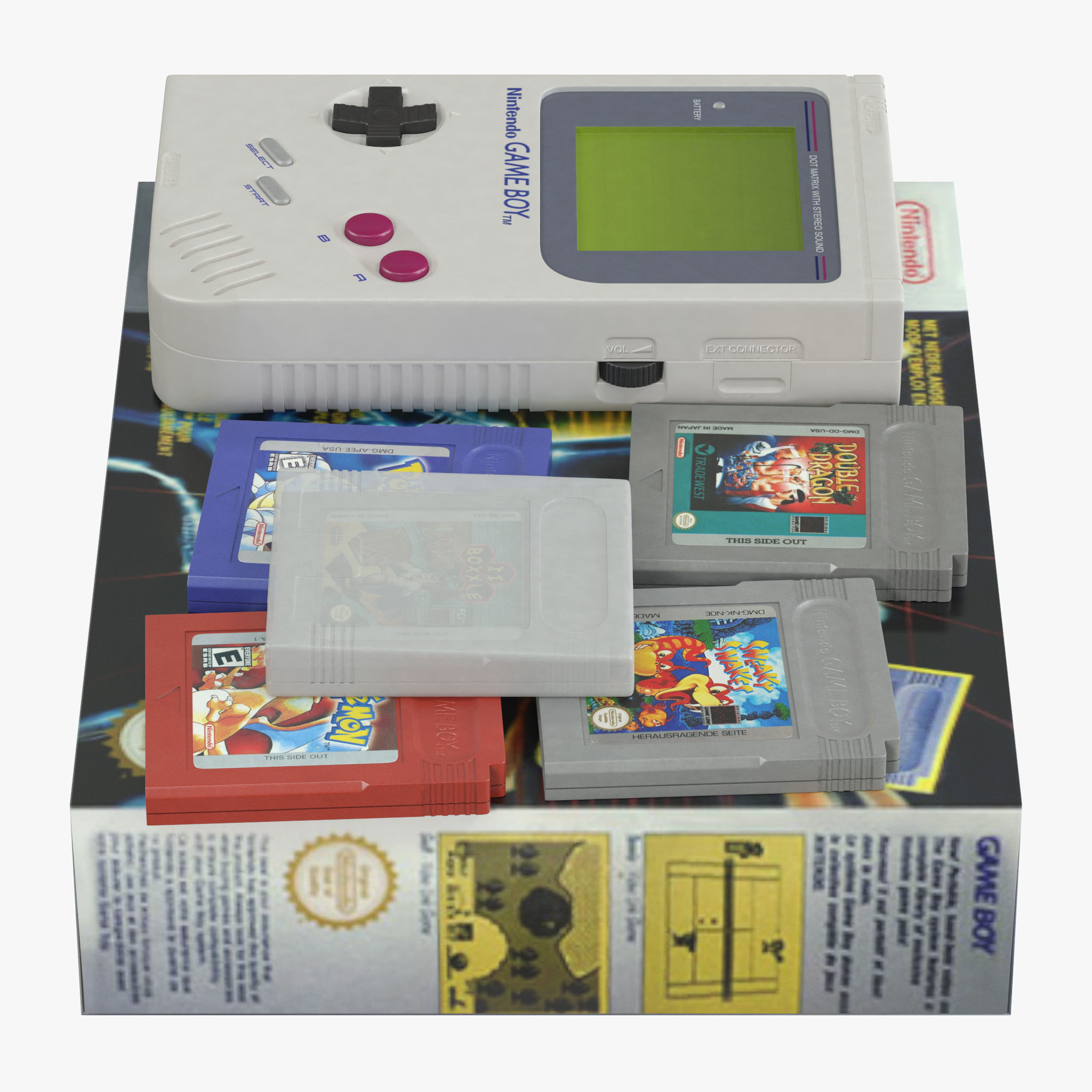 Nintendo Game Boy 3D model_5